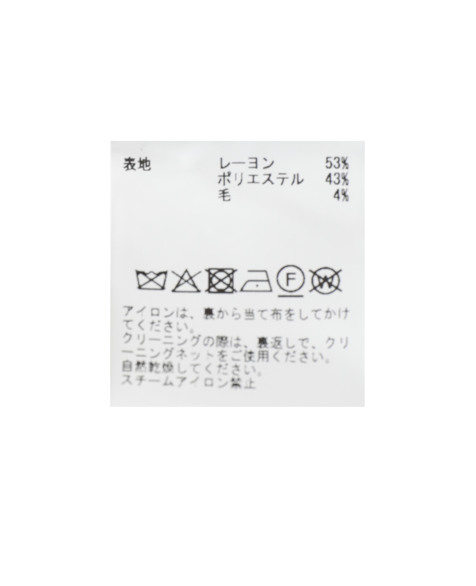 FLOWER JAQUARD WRAP SKIRT 詳細画像 ブラック 14