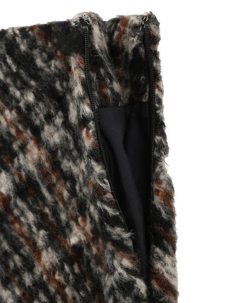 SHAGGY TWEED CHECK SKIRT 詳細画像 チェック 10