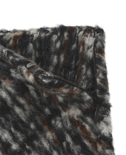 SHAGGY TWEED CHECK SKIRT 詳細画像 チェック 16
