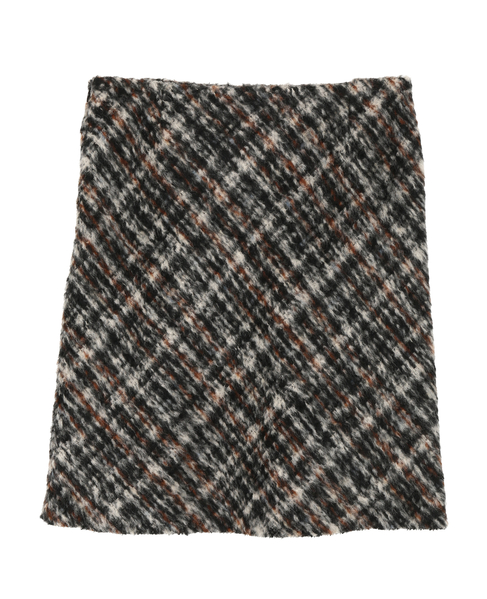SHAGGY TWEED CHECK SKIRT 詳細画像 チェック 2