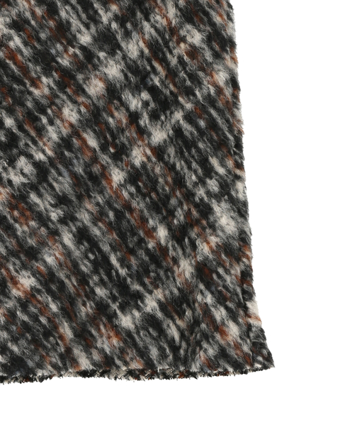 SHAGGY TWEED CHECK SKIRT 詳細画像 チェック 5