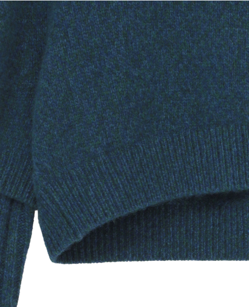 WOOL CASHMERE ZIP SHORT CARDIGAN 詳細画像 ネイビー 5