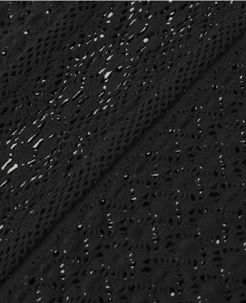 【CURRENTAGE/カレンテージ】LACE COMBI HIGH NECK PULLOVER 詳細画像 ブラック 9