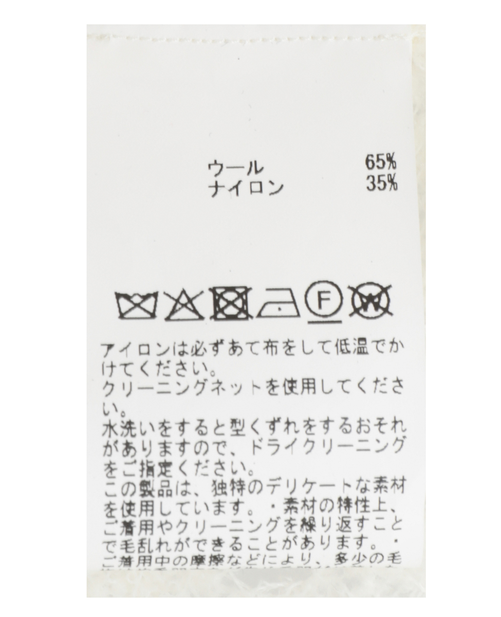 WOOL NYLON RUSSEL BOTTLE NECK PULLOVER 詳細画像 ブラック 5