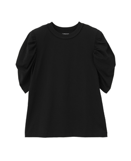 Plemiun Cotton Jersey Gather Sleeve Cut And Sew