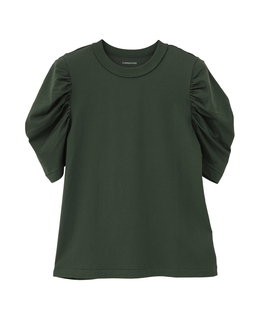 Plemiun Cotton Jersey Gather Sleeve Cut And Sew