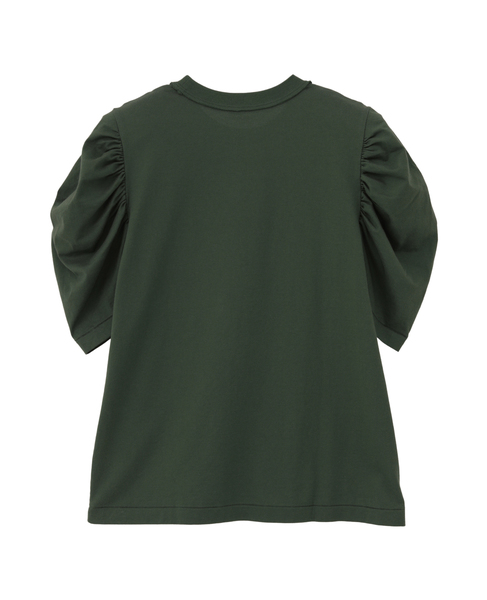 Plemiun Cotton Jersey Gather Sleeve Cut And Sew 詳細画像 ブラウン 2