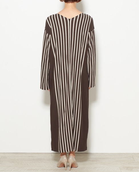 Currentage 別注マリンボーダージャージワンピース 詳細画像 ブラウン 1 Currentage 別注マリンボーダージャージワンピース 詳細画像 ブラウン 2 Currentage 別注マリンボーダージャージワンピース 詳細画像 ブラウン 3 Currentage 別注