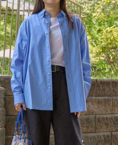 【SUSTAINABLE THINK.】 “CIRBRIC” Standard B.D Shirt 詳細画像 ブルー 8