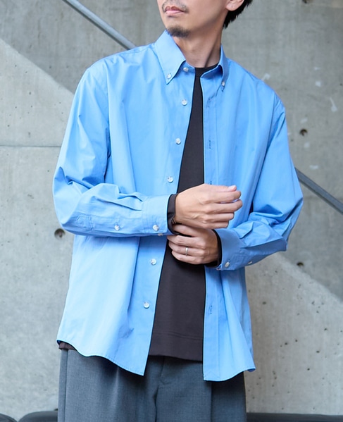 【SUSTAINABLE THINK.】 “CIRBRIC” Standard B.D Shirt 詳細画像 ブルー 9