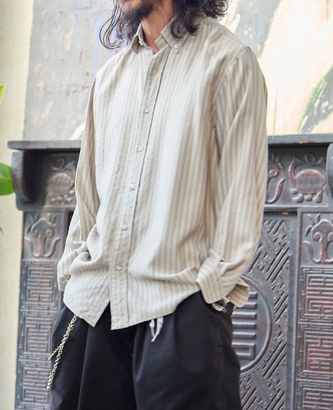 【SUSTAINABLE THINK.】 “CIRBRIC” Standard B.D Shirt 詳細画像 ベージュ系その他 2