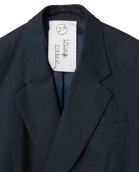 【SUSTAINABLE THINK.】“CIRBRIC” Cotton Wool Navy Jacket 詳細画像 ネイビー 3