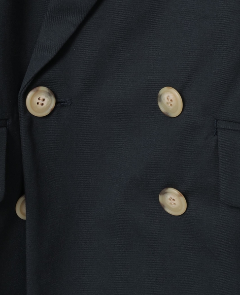 【SUSTAINABLE THINK.】“CIRBRIC” Cotton Wool Navy Jacket 詳細画像 ネイビー 4