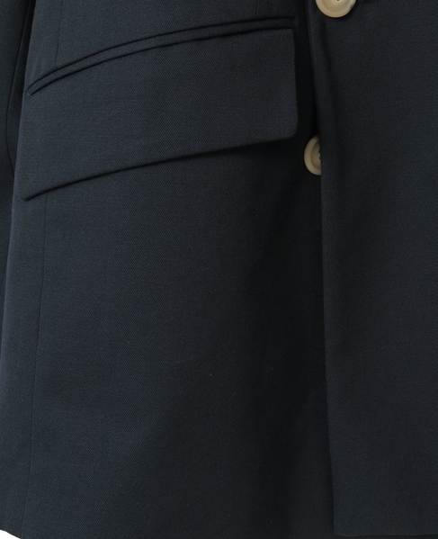 【SUSTAINABLE THINK.】“CIRBRIC” Cotton Wool Navy Jacket 詳細画像 ネイビー 6
