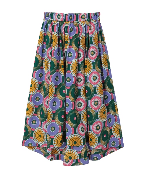 【RICCI EVERYDAY/リッチーエブリデイ】アブダビ・ギャザー・スカート 詳細画像 ブルー 1