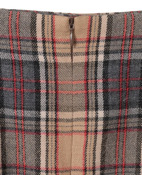 【SUSTAINABLE THINK.】“CIRBRIC” Check Skirt 詳細画像 ベージュ系その他 4