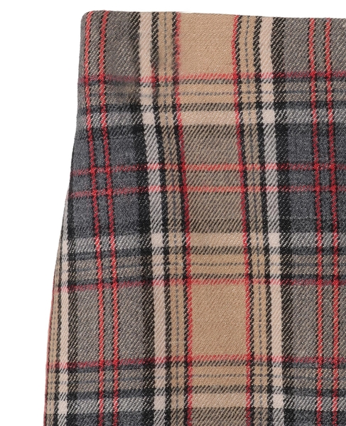 【SUSTAINABLE THINK.】“CIRBRIC” Check Skirt 詳細画像 ベージュ系その他 5