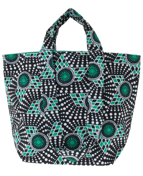 【RICCI EVERYDAY/リッチーエブリデイ】ファブリック・ブックトート 詳細画像 グリーン 1