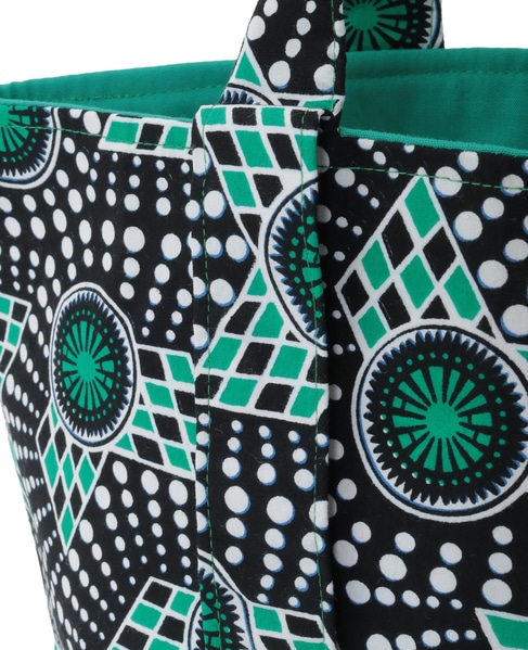 【RICCI EVERYDAY/リッチーエブリデイ】ファブリック・ブックトート 詳細画像 グリーン 4