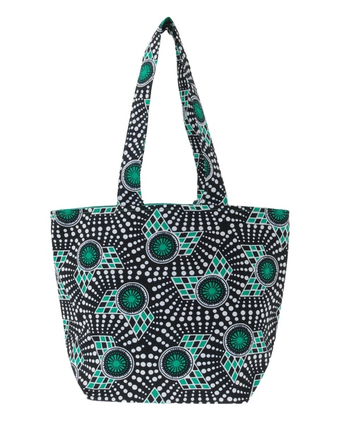 【RICCI EVERYDAY/リッチーエブリデイ】ファブリック・ブックトート 詳細画像 グリーン 8