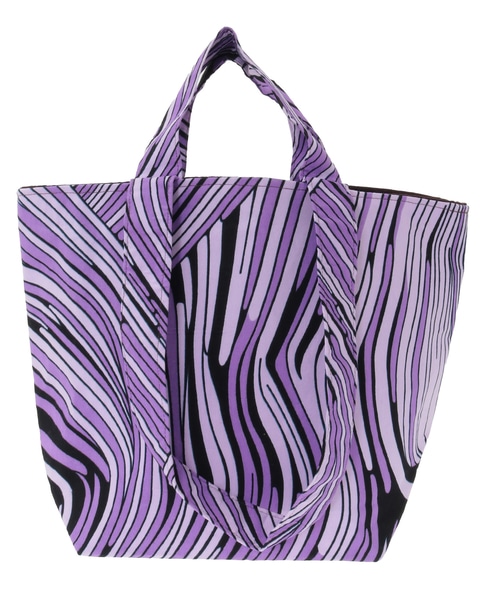 【RICCI EVERYDAY/リッチーエブリデイ】ファブリック・ブックトート 詳細画像 パープル 1