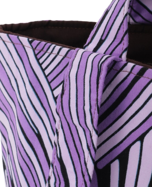 【RICCI EVERYDAY/リッチーエブリデイ】ファブリック・ブックトート 詳細画像 パープル 5