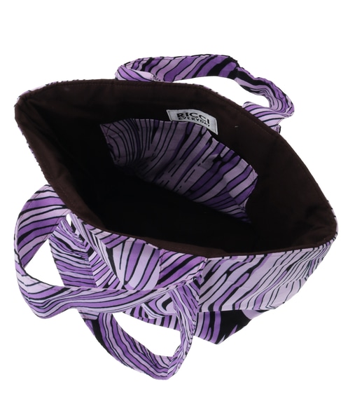 【RICCI EVERYDAY/リッチーエブリデイ】ファブリック・ブックトート 詳細画像 パープル 8