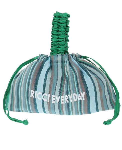 【RICCI EVERYDAY/リッチーエブリデイ】ワンハンドル・巾着 詳細画像 グリーン 1