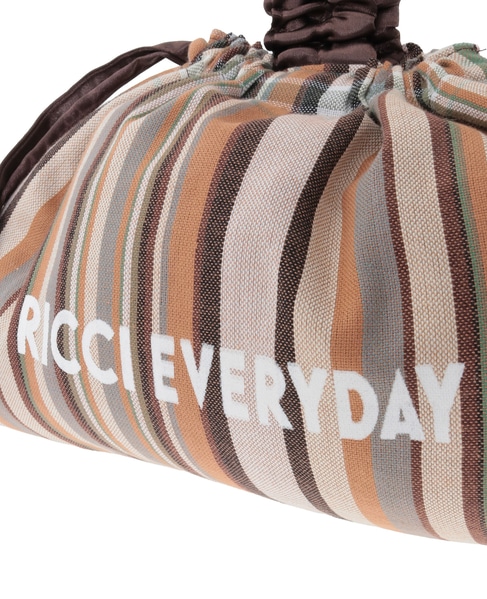 【RICCI EVERYDAY/リッチーエブリデイ】ワンハンドル・巾着 詳細画像 ブラウン 3