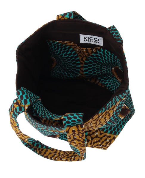 【RICCI EVERYDAY/リッチーエブリデイ】ファブリック・ブックトート 詳細画像 グリーン 6