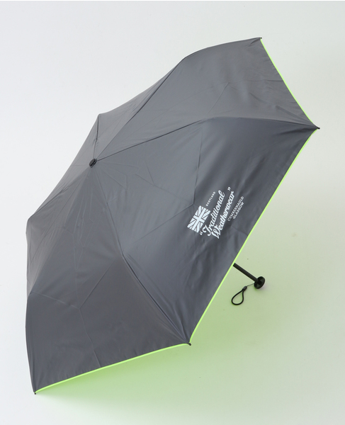 【Traditional Weather Wear】LIGHT WEIGHT UMBRELLA NEON  晴雨兼用　折り畳み傘 詳細画像 グレー 1