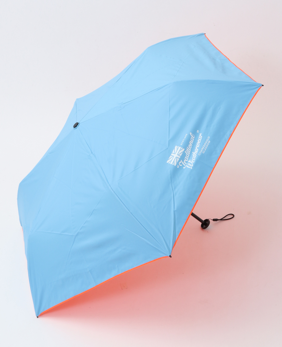 【Traditional Weather Wear】LIGHT WEIGHT UMBRELLA NEON  晴雨兼用　折り畳み傘 詳細画像 ライトブルー 1