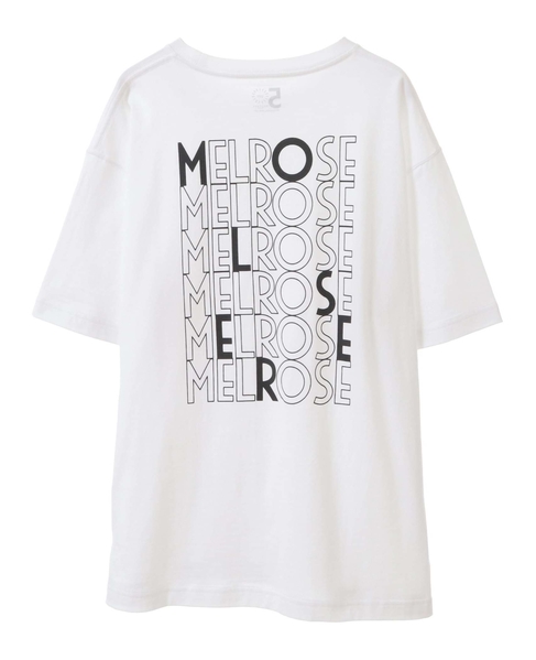 【メルローズ50周年限定】ロゴプリントTシャツ カラーバリエーション画像 ホワイト 1
