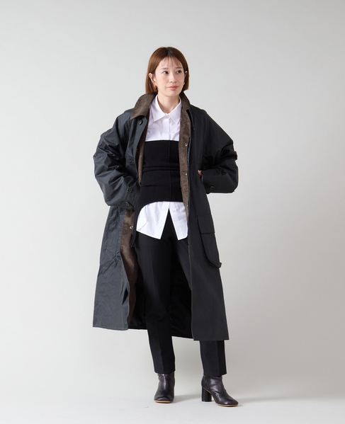 【JOHN PARTRIDGE/ジョンパートリッジ】6oz Wax BALMACAAN COAT 詳細画像 NAVY 14