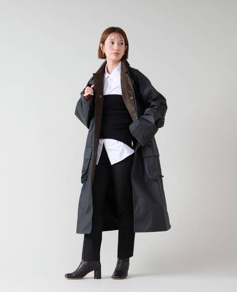 【JOHN PARTRIDGE/ジョンパートリッジ】6oz Wax BALMACAAN COAT 詳細画像 NAVY 17