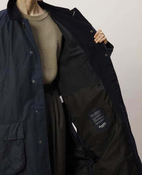 【JOHN PARTRIDGE/ジョンパートリッジ】6oz Wax BALMACAAN COAT 詳細画像 NAVY 9