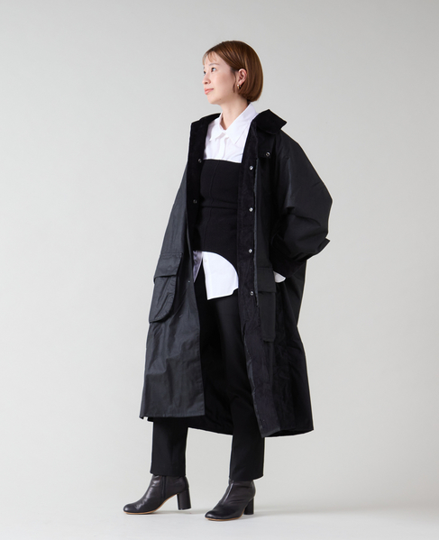 【JOHN PARTRIDGE/ジョンパートリッジ】6oz Wax BALMACAAN COAT 詳細画像 BLACK 12