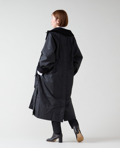 【JOHN PARTRIDGE/ジョンパートリッジ】6oz Wax BALMACAAN COAT 詳細画像 BLACK 13