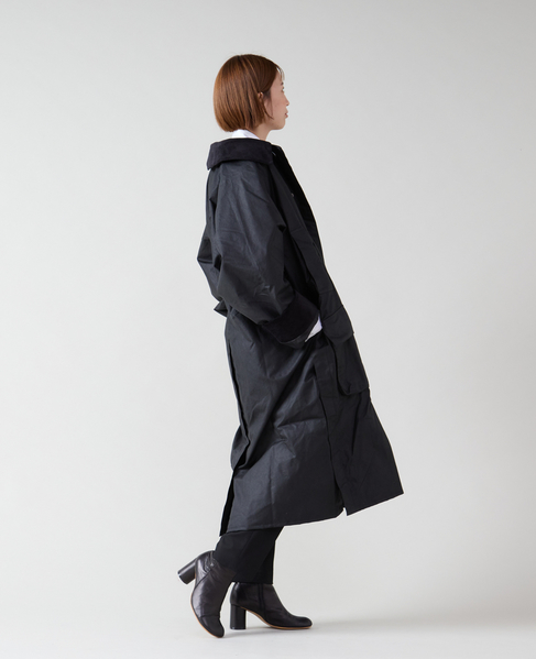 【JOHN PARTRIDGE/ジョンパートリッジ】6oz Wax BALMACAAN COAT 詳細画像 BLACK 15