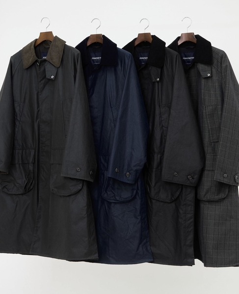 【JOHN PARTRIDGE/ジョンパートリッジ】6oz Wax BALMACAAN COAT 詳細画像 BLACK 28