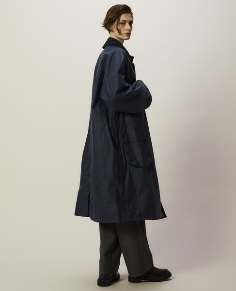 【JOHN PARTRIDGE/ジョンパートリッジ】6oz Wax BALMACAAN COAT 詳細画像 BLACK 8