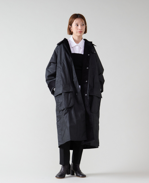 【JOHN PARTRIDGE/ジョンパートリッジ】6oz Wax BALMACAAN COAT 詳細画像 BLACK 9