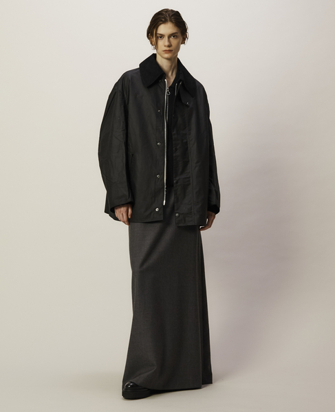 【JOHN PARTRIDGE/ジョンパートリッジ】6oz OVERSIZED COVERALL JACKET 詳細画像 BLACK 4