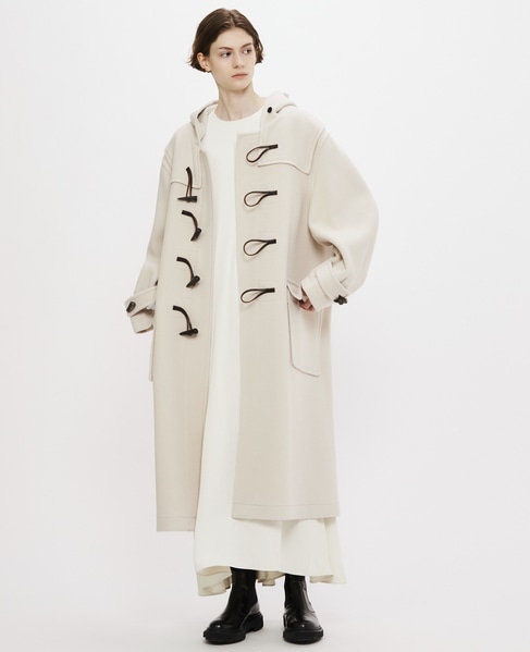 【MONTGOMERY/モンゴメリー】Kennington Pile Melton Duffle Coat 詳細画像 IVORY 1