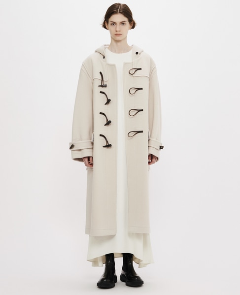 【MONTGOMERY/モンゴメリー】Kennington Pile Melton Duffle Coat 詳細画像 IVORY 13