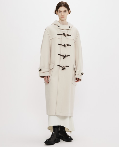 【MONTGOMERY/モンゴメリー】Kennington Pile Melton Duffle Coat 詳細画像 IVORY 17