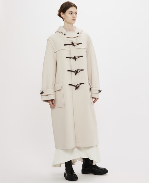 【MONTGOMERY/モンゴメリー】Kennington Pile Melton Duffle Coat 詳細画像 IVORY 18