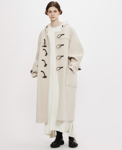 【MONTGOMERY/モンゴメリー】Kennington Pile Melton Duffle Coat 詳細画像 IVORY 8