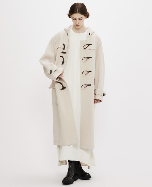 【MONTGOMERY/モンゴメリー】Kennington Pile Melton Duffle Coat 詳細画像 IVORY 9