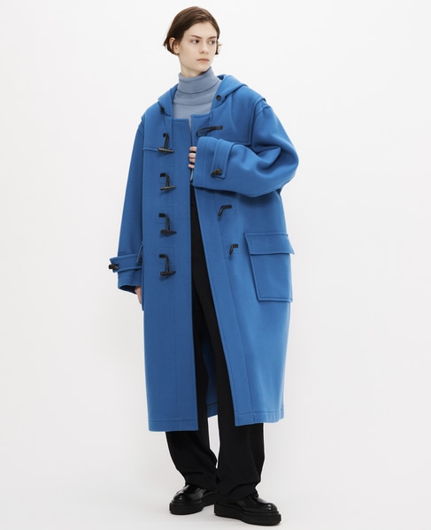 【MONTGOMERY/モンゴメリー】Kennington Pile Melton Duffle Coat 詳細画像 BLUE 1